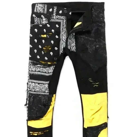 Jordan  craig Ross pollen denim jeans sz 36x34 - Picture 1 of 7
